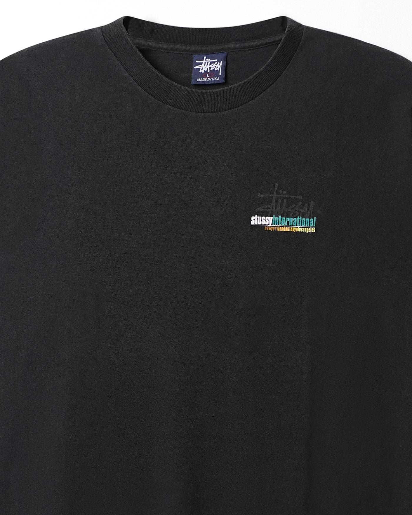 STUSSY “WORLDWIDE” BLACK T-SHIRT