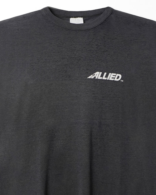 "ALLIED" BLACK FADED T-SHIRT