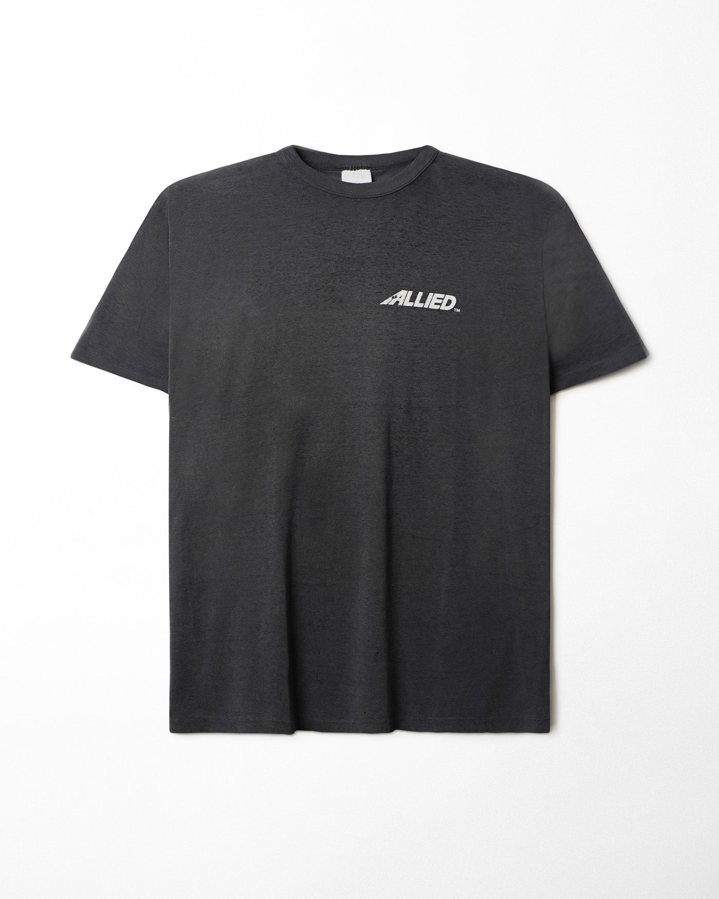 "ALLIED" BLACK FADED T-SHIRT