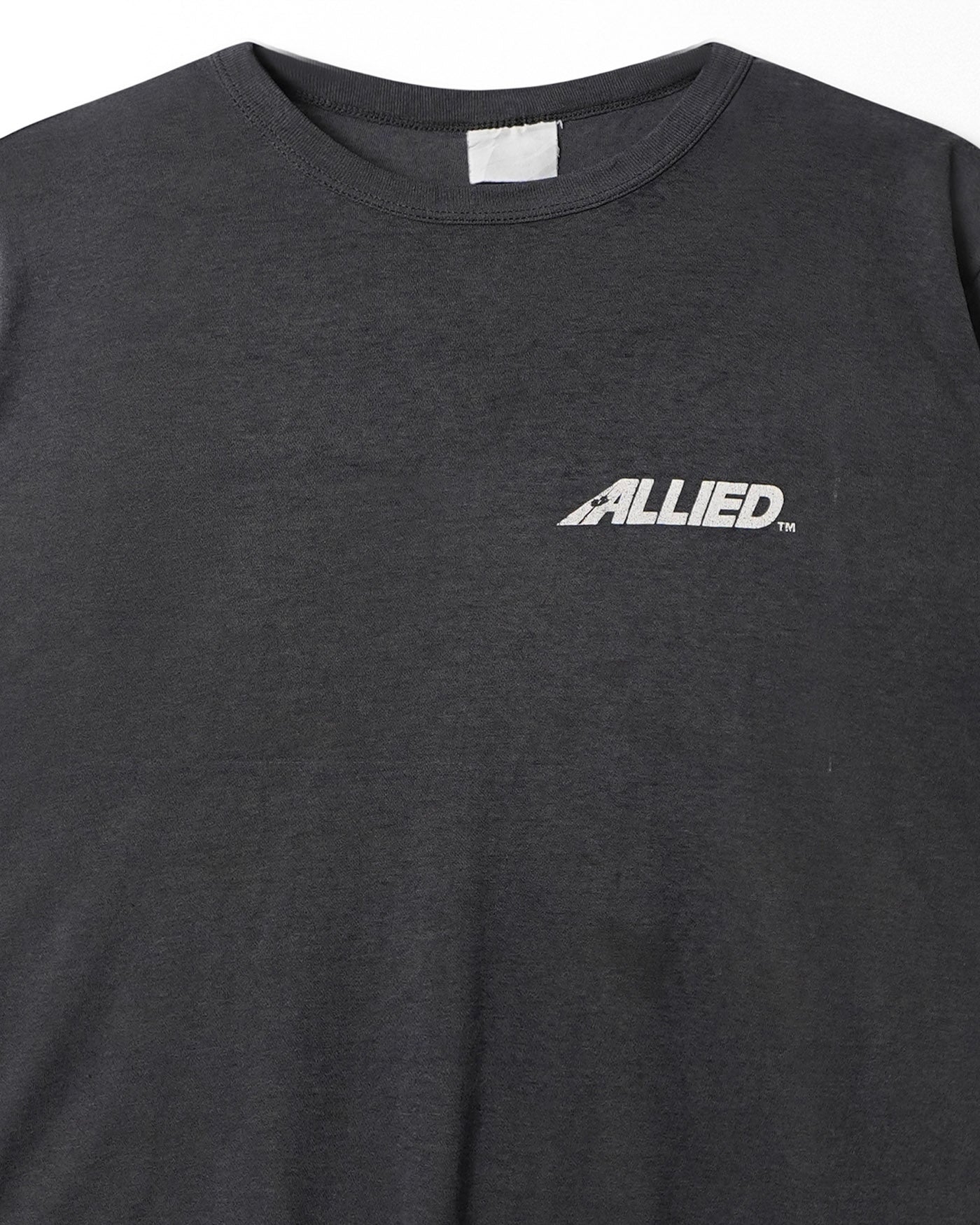 "ALLIED" BLACK FADED T-SHIRT