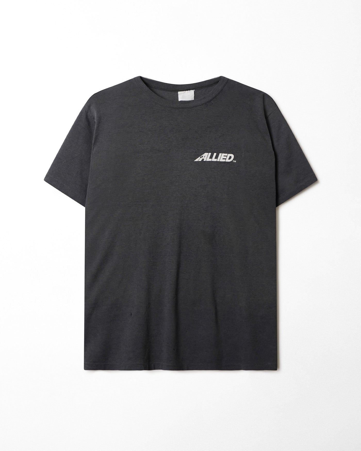 "ALLIED" BLACK FADED T-SHIRT