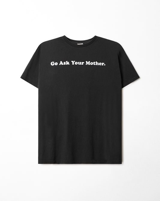 DELTA "GO ASK YOUR MOTHER" BLACK FADED T-SHIRT