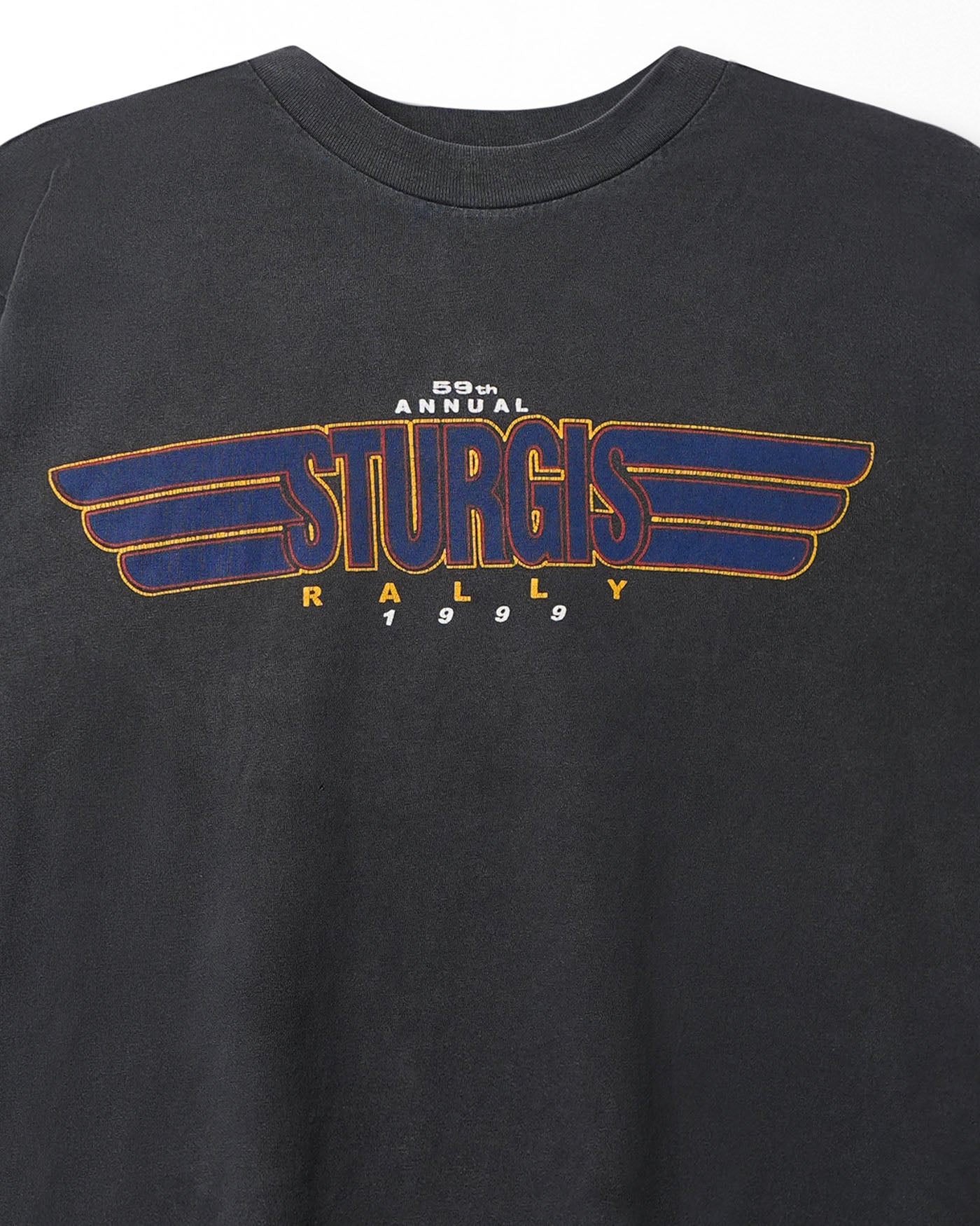 GIANT "STURGIS RALLY 1999" BLACK FADED T-SHIRT