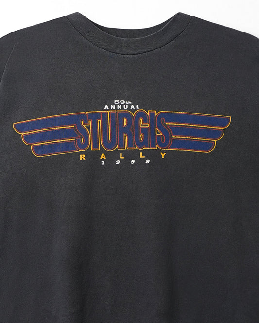 GIANT "STURGIS RALLY 1999" BLACK FADED T-SHIRT