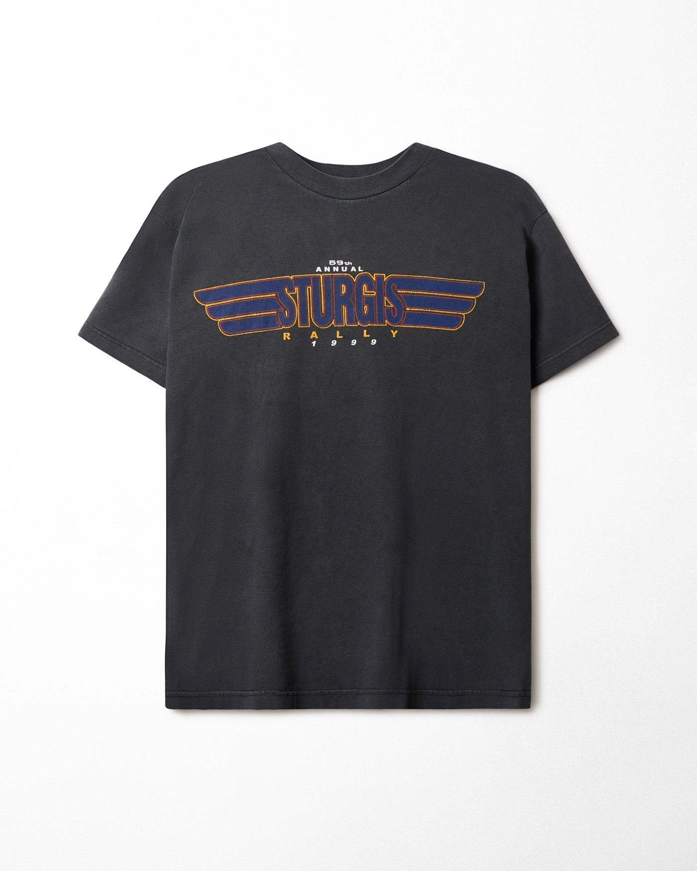 GIANT "STURGIS RALLY 1999" BLACK FADED T-SHIRT
