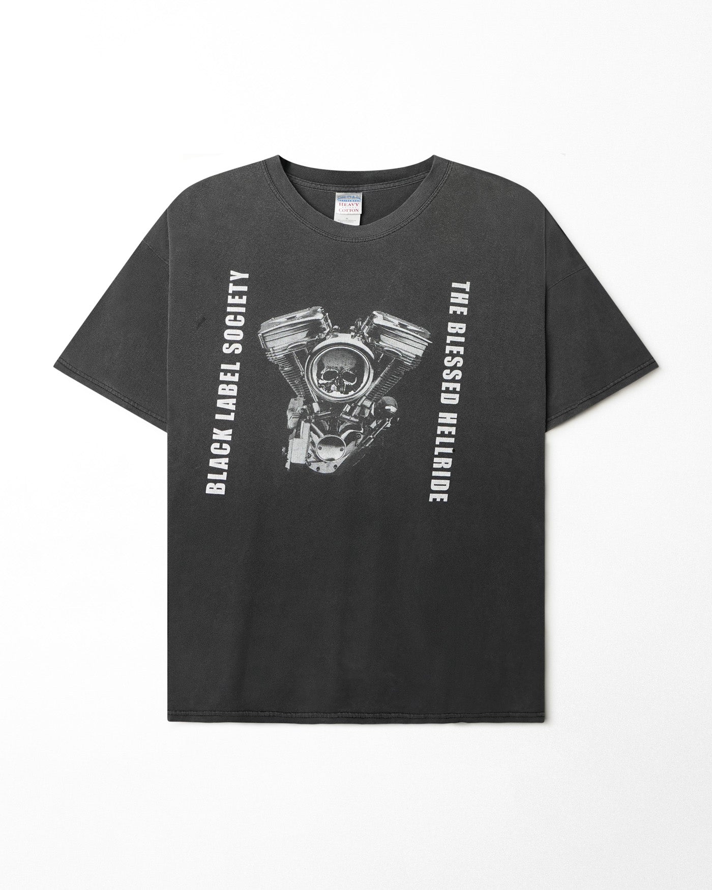 GILDAN "BLACK LABEL SOCIETY" FADED GREY T-SHIRT