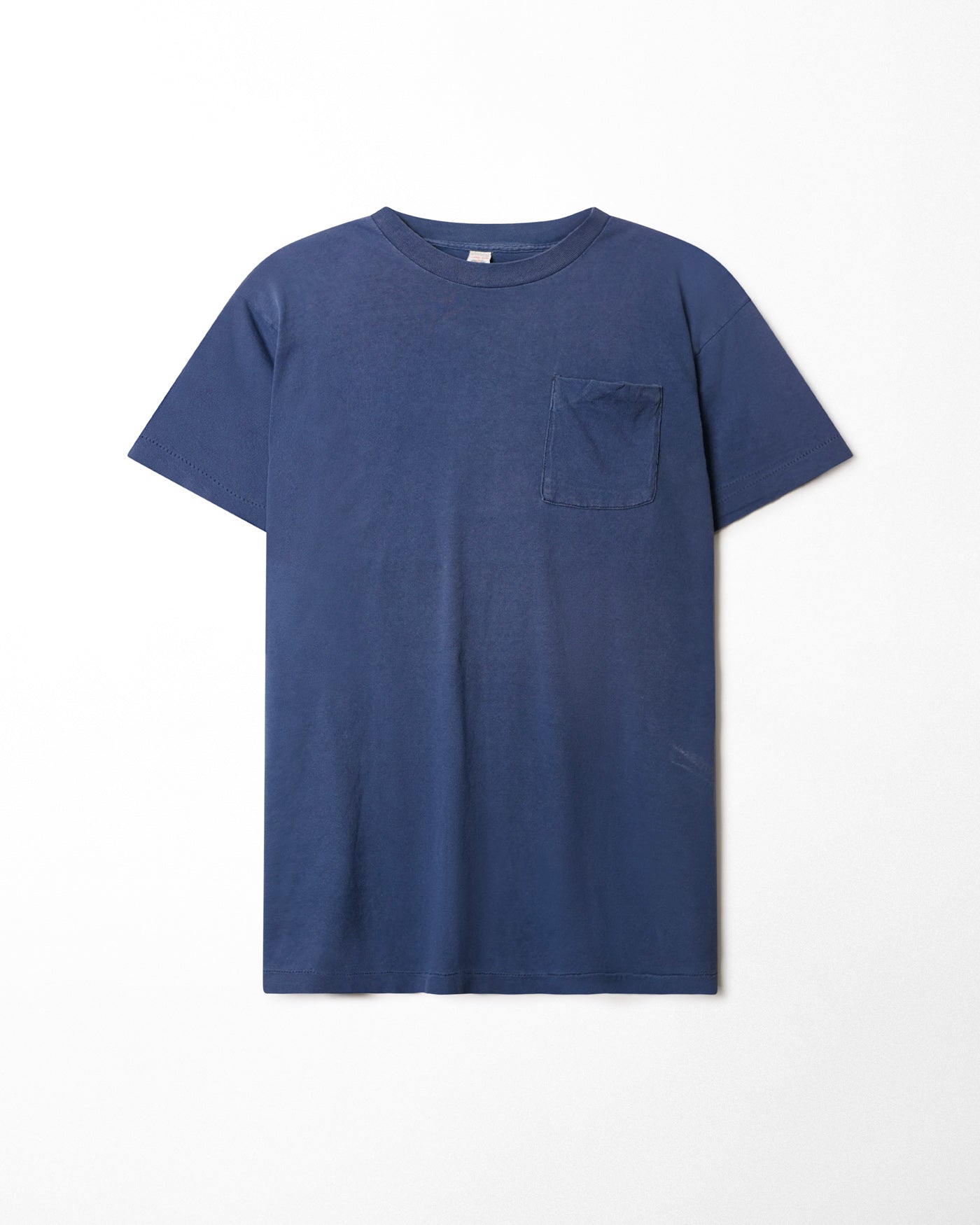 FRUIT OF THE LOOM FADED BLUE POCKET T-SHIRT