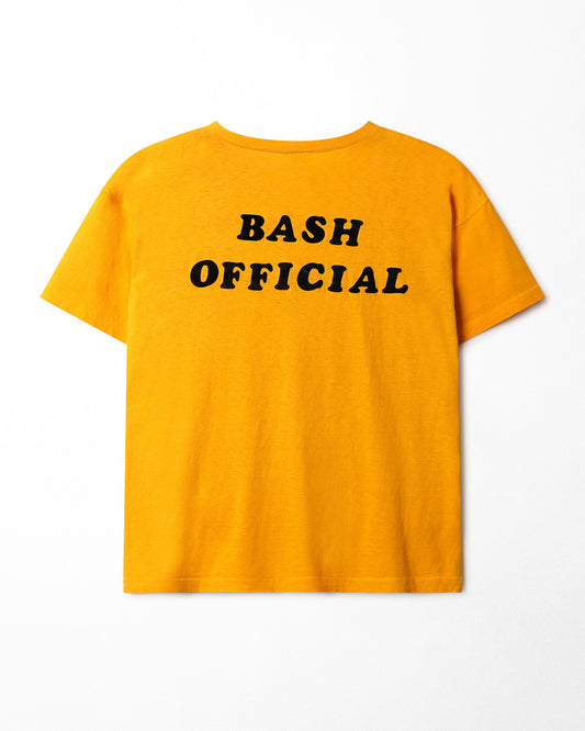 CHAMPION "BASH OFFICIAL" YELLOW T-SHIRT