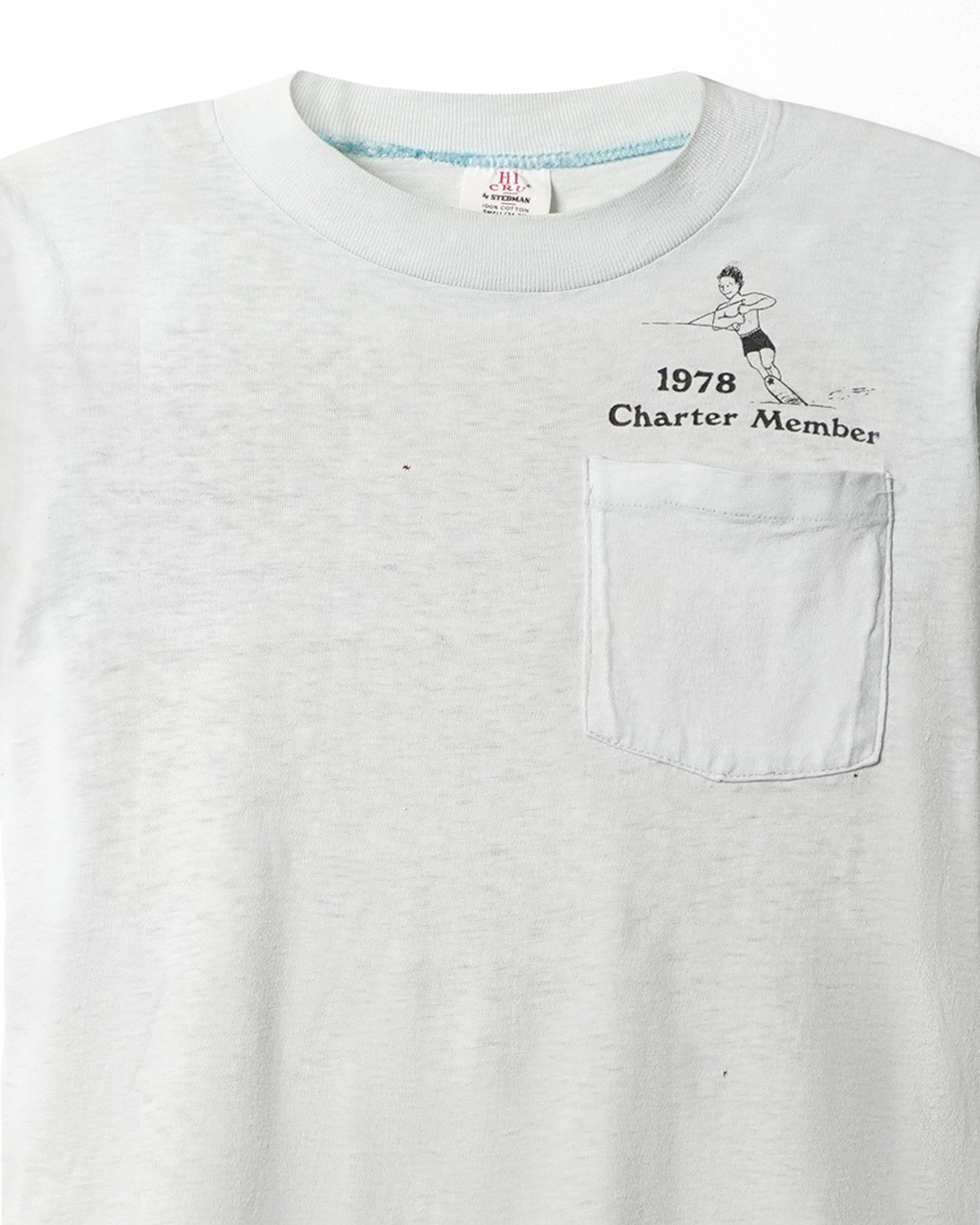 HI CRU "CHARTER MEMBER" LIGHT BLUE POCKET T-SHIRT