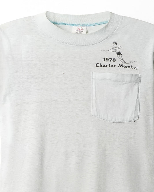 HI CRU "CHARTER MEMBER" LIGHT BLUE POCKET T-SHIRT