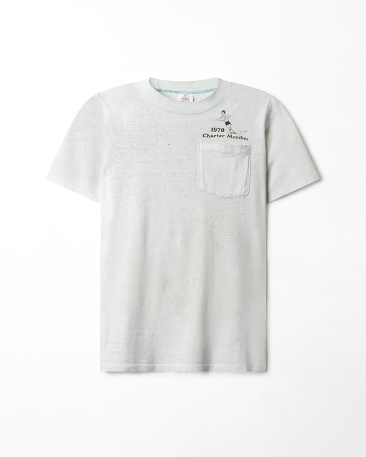 HI CRU "CHARTER MEMBER" LIGHT BLUE POCKET T-SHIRT