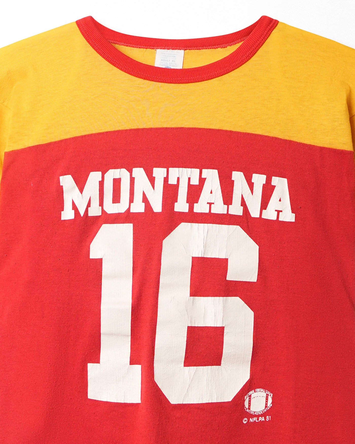 1ST STRING "MONTANA 16" RED RINGER T-SHIRT