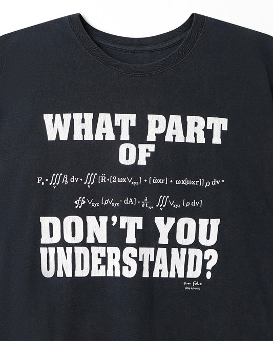 "WHAT PART OF DON'T YOU UNDERSTAND?" BLUE T-SHIRT