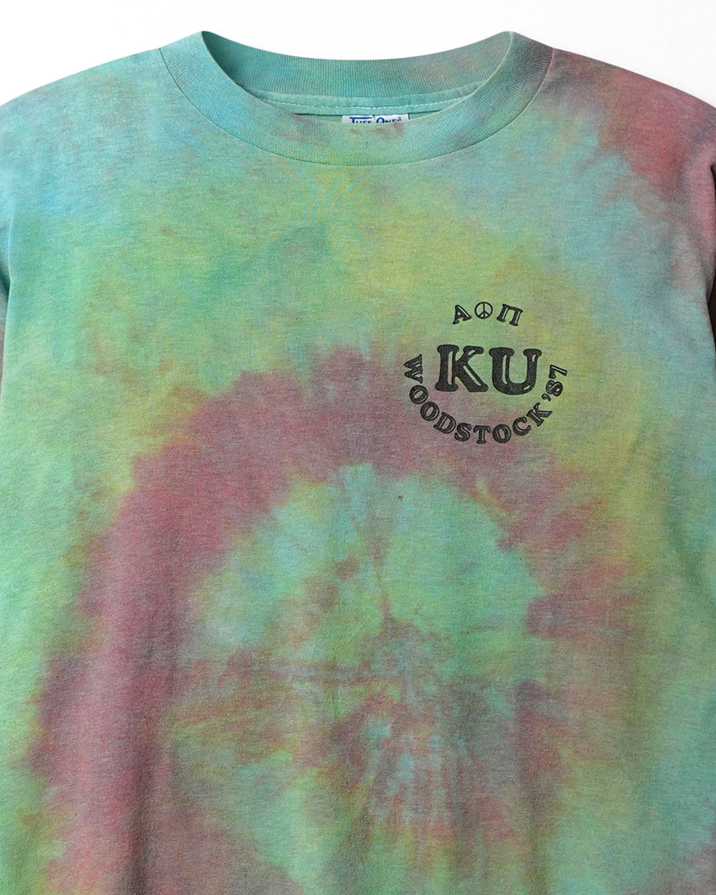 TUFF ONES "WOODSTOCK ’87" MULTICOLOR TIE-DYE T-SHIRT