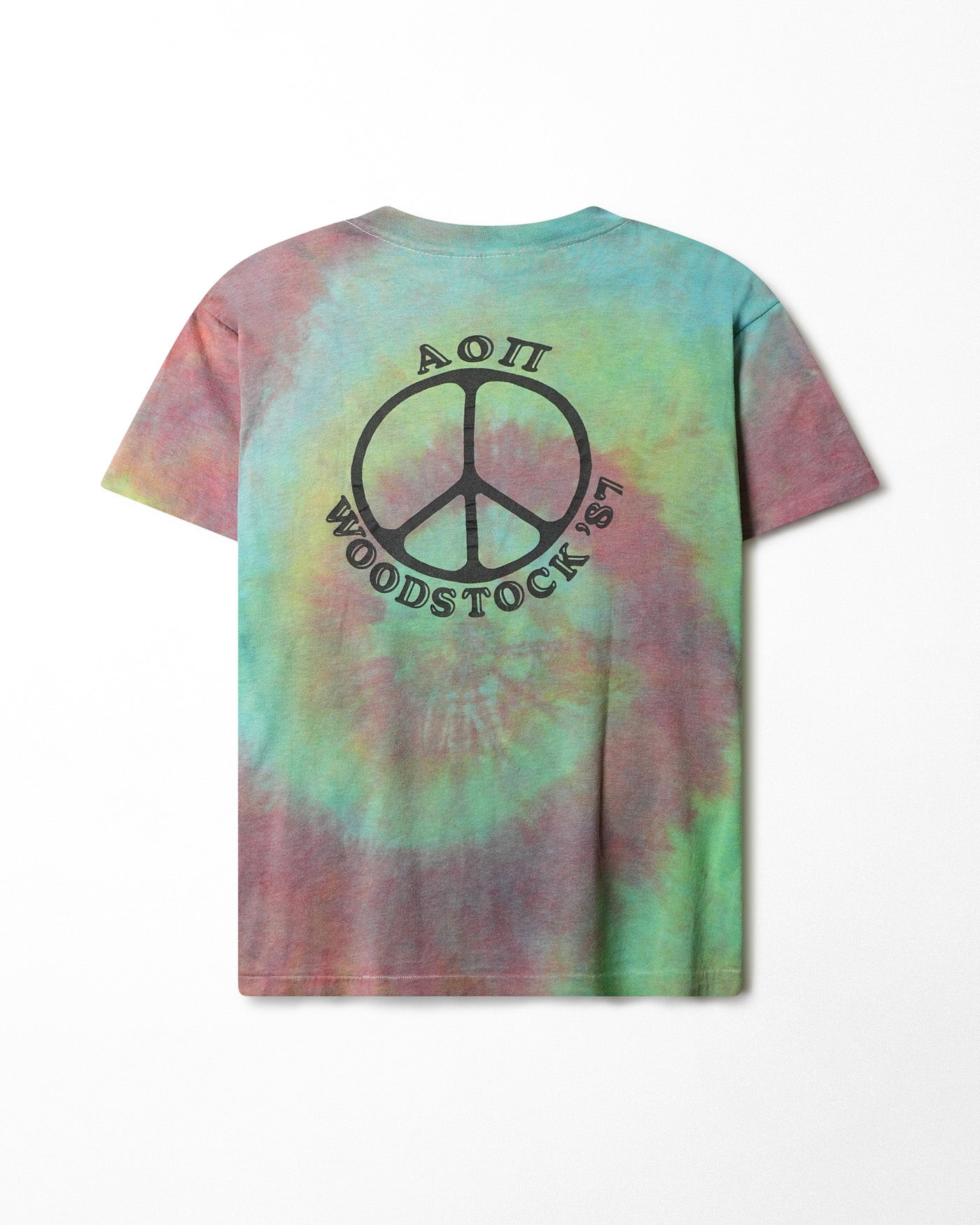 TUFF ONES "WOODSTOCK ’87" MULTICOLOR TIE-DYE T-SHIRT