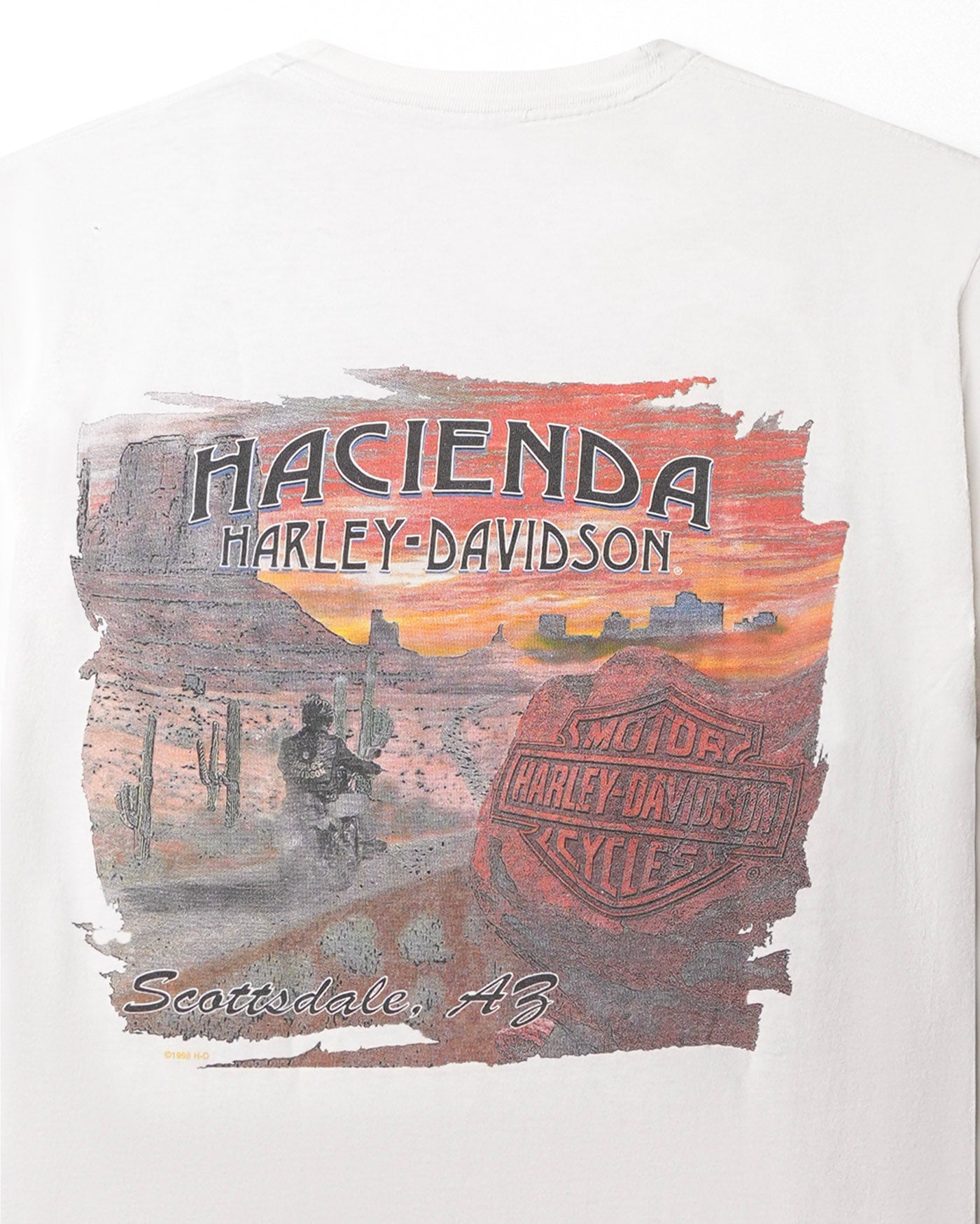 HARLEY DAVIDSON "HACIENDA" WHITE T-SHIRT