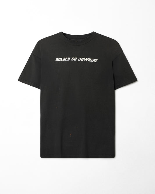 GIANT "BOLDLY GO NOWHERE" BLACK FADED T-SHIRT