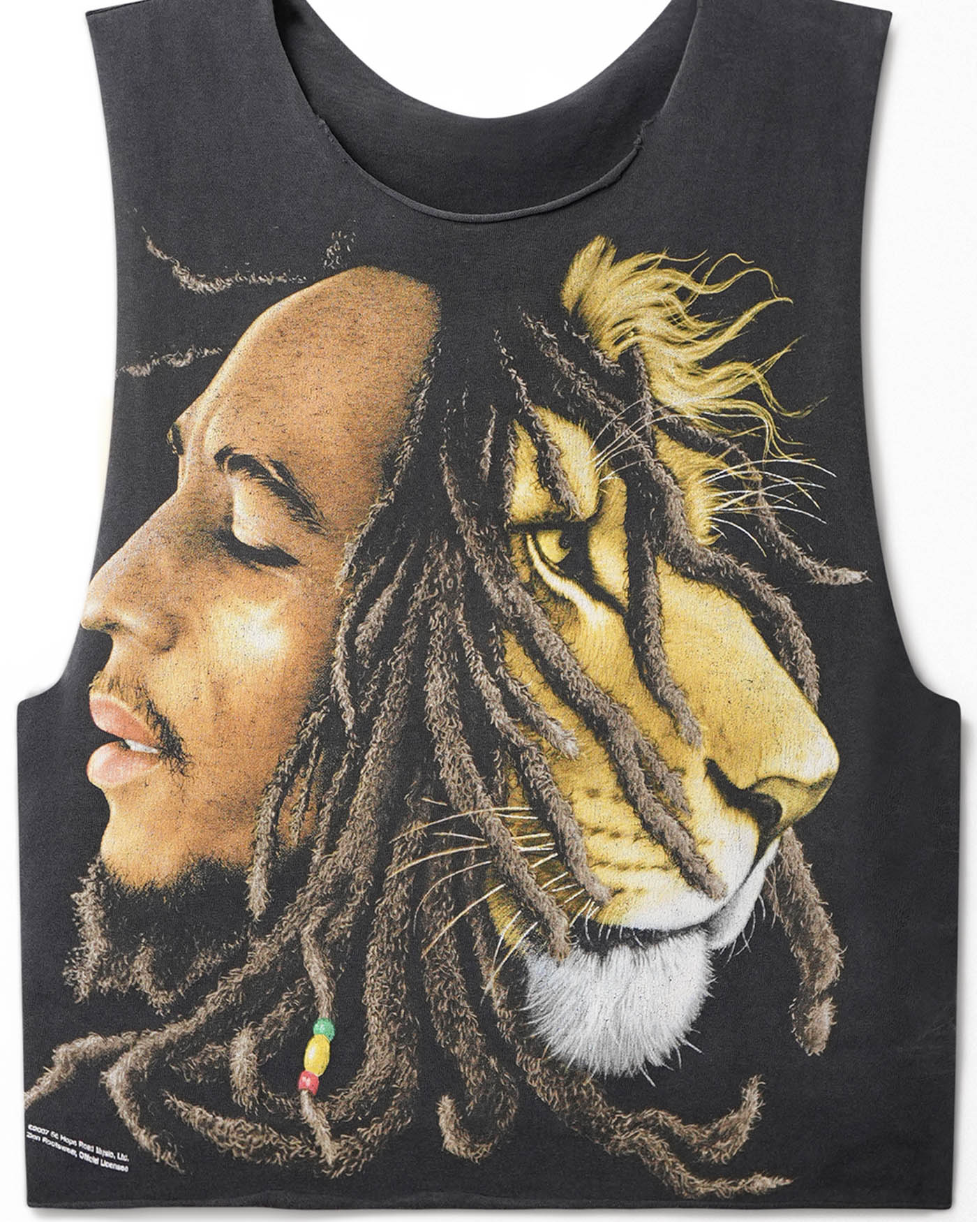 "BOB MARLEY" BLACK TANK TOP